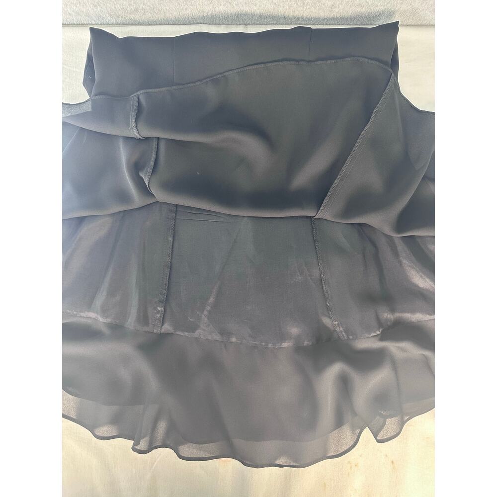 Vintage Chelsea Nites Women's sz 10 Black Swing Dress Flowy Flirty Classic 90s - Picture 6 of 11